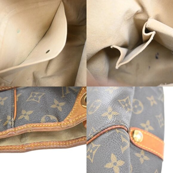 LOUIS VUITTON Galliera PM Shoulder Bag Monogram Leather Brown GD - Picture 13 of 16